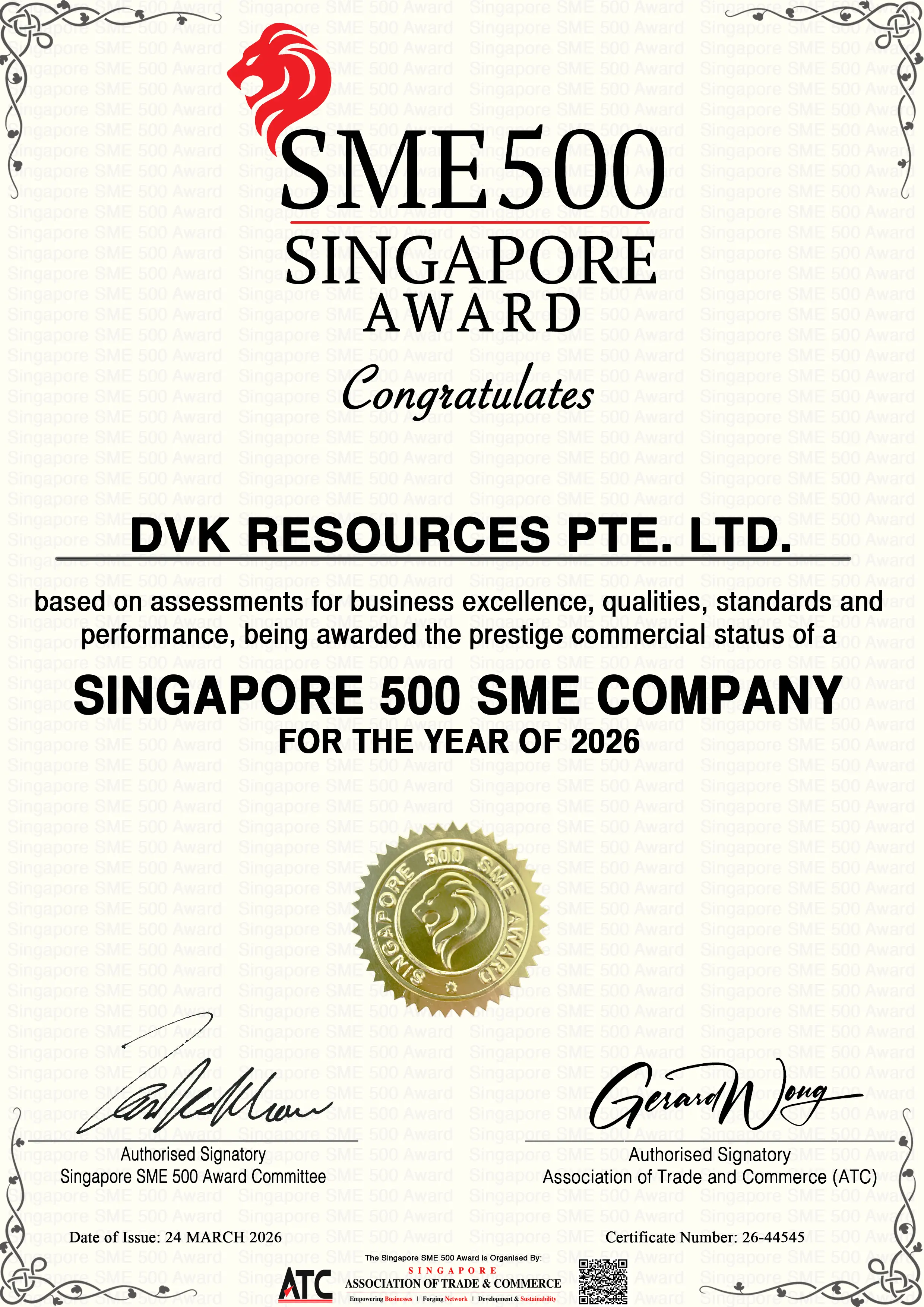 Awards & Achievements